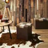 Coffre pouf pliable en polyuréthane patchwork Helsinki
