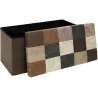 Coffre banc pliable en polyuréthane patchwork Helsinki