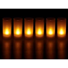 Bougies LED souffle (Lot de 6)