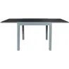 Table de jardin extensible en métal Haria 80 x 80 x 75 cm