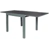 Table de jardin extensible en métal Haria 80 x 80 x 75 cm