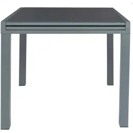 Table de jardin extensible en métal Haria 80 x 80 x 75 cm