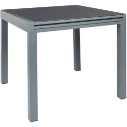 Table de jardin extensible en métal Haria 80 x 80 x 75 cm