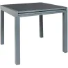 Table de jardin extensible en métal Haria 80 x 80 x 75 cm