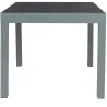 Table de jardin extensible en métal Haria 80 x 80 x 75 cm