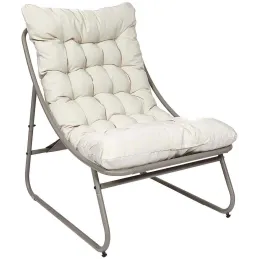 Fauteuil détente de jardin en métal Dolce vita