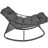 Fauteuil à bascule en métal Tenerife