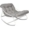 Fauteuil à bascule en métal Tenerife