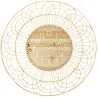 Horloge ronde en rotin 70 cm