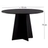 Table de repas ronde ⌀110 cm Bootcut