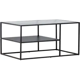 Table basse en acier et verre Campinas