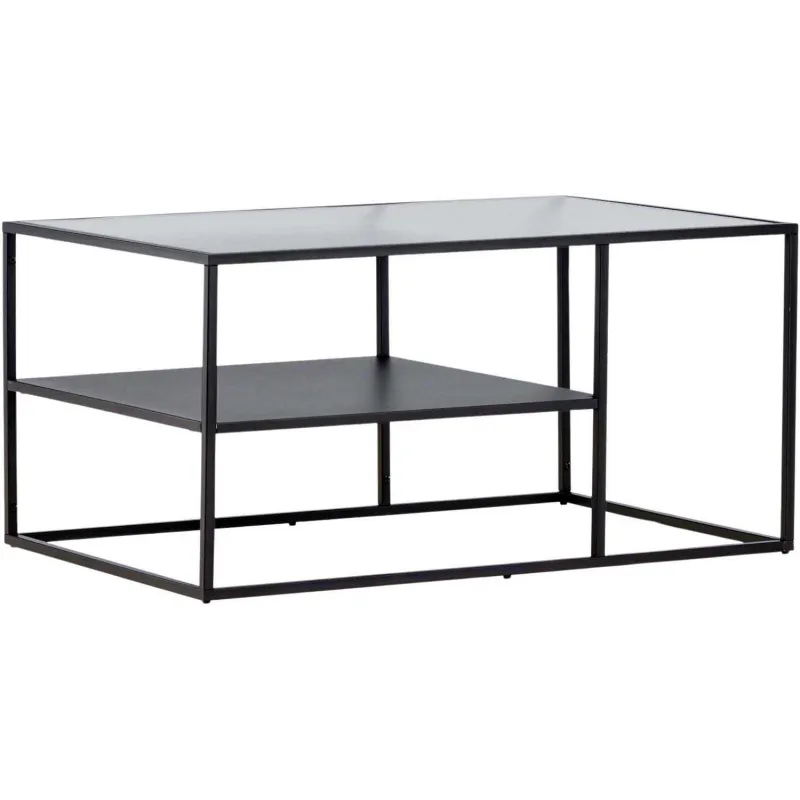 Table basse en acier et verre Campinas