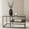 Table basse en acier et verre Campinas