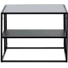 Table basse en acier et verre Campinas