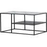 Table basse en acier et verre Campinas