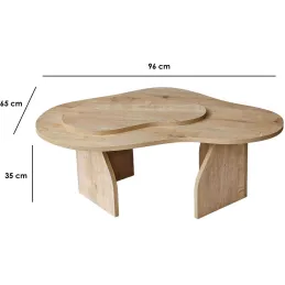 Table basse en aggloméré Melted