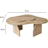 Table basse en aggloméré Melted