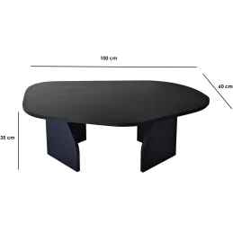Table basse en aggloméré Rock