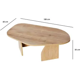 Table basse en aggloméré Rock