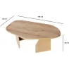 Table basse en aggloméré Rock