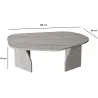 Table basse en aggloméré Rock