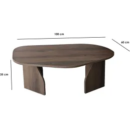 Table basse en aggloméré Rock