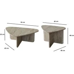 Table basse en aggloméré Ballare Set