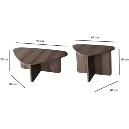 Table basse en aggloméré Ballare Set