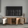 Meuble TV 4 portes en aggloméré Diana