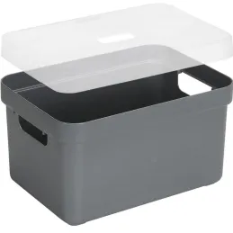 Boite de rangement avec couvercle transparent  Sigma Home Box 13 L