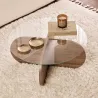 Table basse ronde en verre Aeris