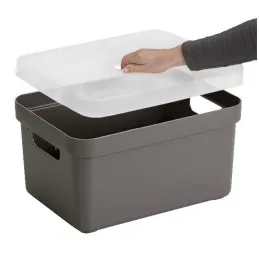 Boite de rangement avec couvercle transparent  Sigma Home Box 13 L
