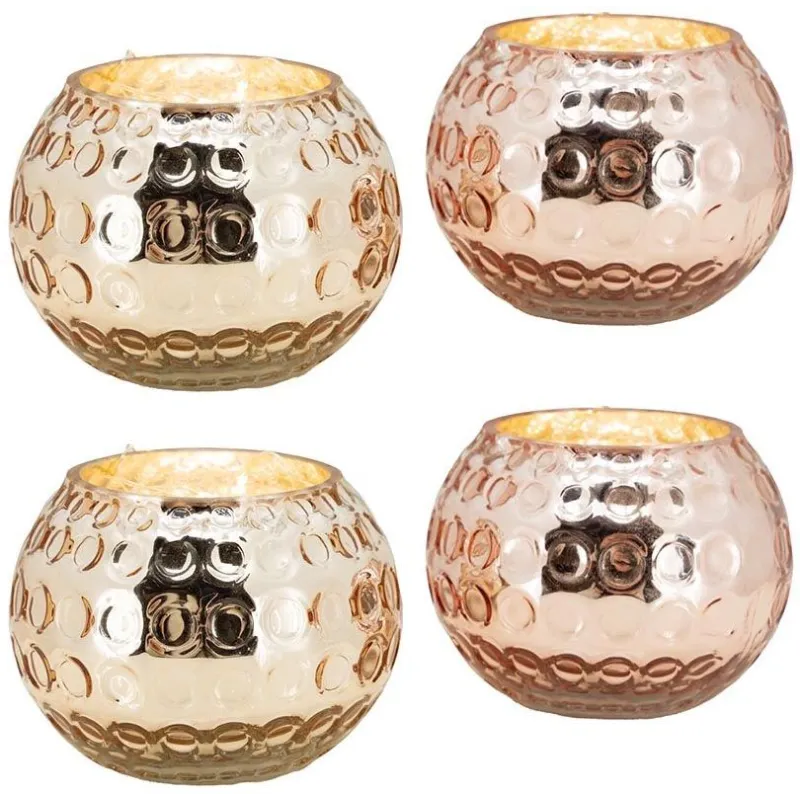 Photophore boule en verre antique