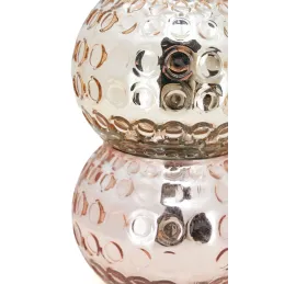 Photophore boule en verre antique