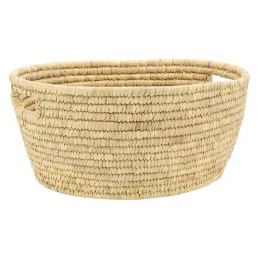 Corbeille à linge ovale en palmier