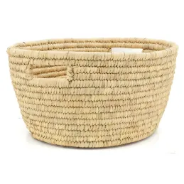 Corbeille à linge ovale en palmier