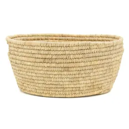 Corbeille à linge ovale en palmier
