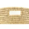Corbeille à linge ovale en palmier