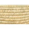 Ensemble panier à linge en jonc naturel avec couvercle et corbeilles assorties