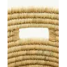 Ensemble panier à linge en jonc naturel avec couvercle et corbeilles assorties