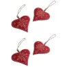 Coeur à suspendre en métal et corde