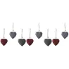 Coeur à suspendre en métal