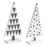 Sapin en bois laqué à motifs