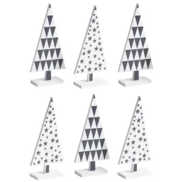 Sapin en bois laqué à motifs