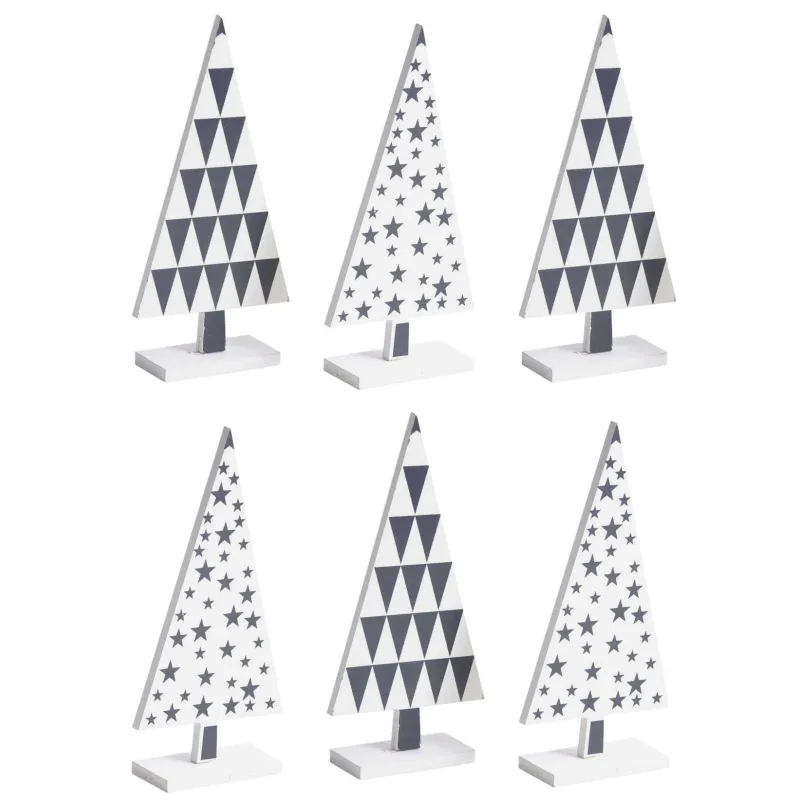 Sapin en bois laqué à motifs