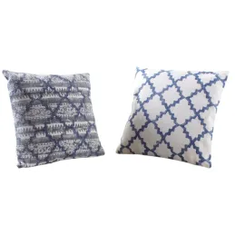 Coussin en coton déhoussable et garni