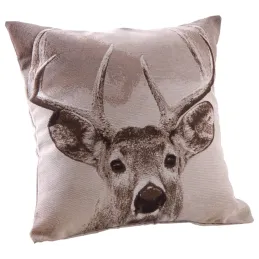 Coussin cerf en coton et polyester (Lot de 2)