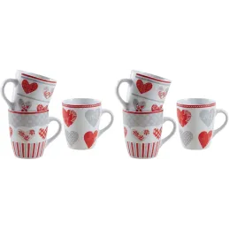 Mug en grès coeur rouge