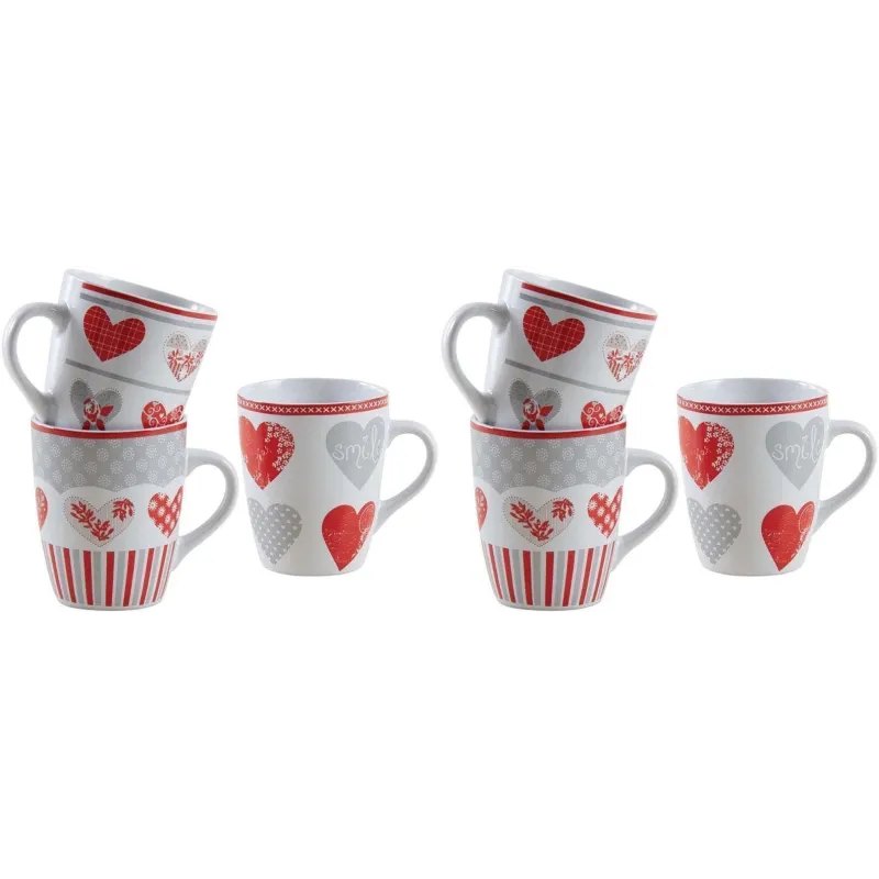 Mug en grès coeur rouge