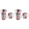 Mug en grès coeur rouge